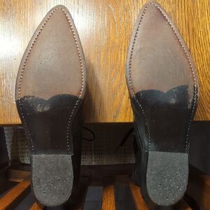 Black Ankle Boots with Durable Sole and Stitching